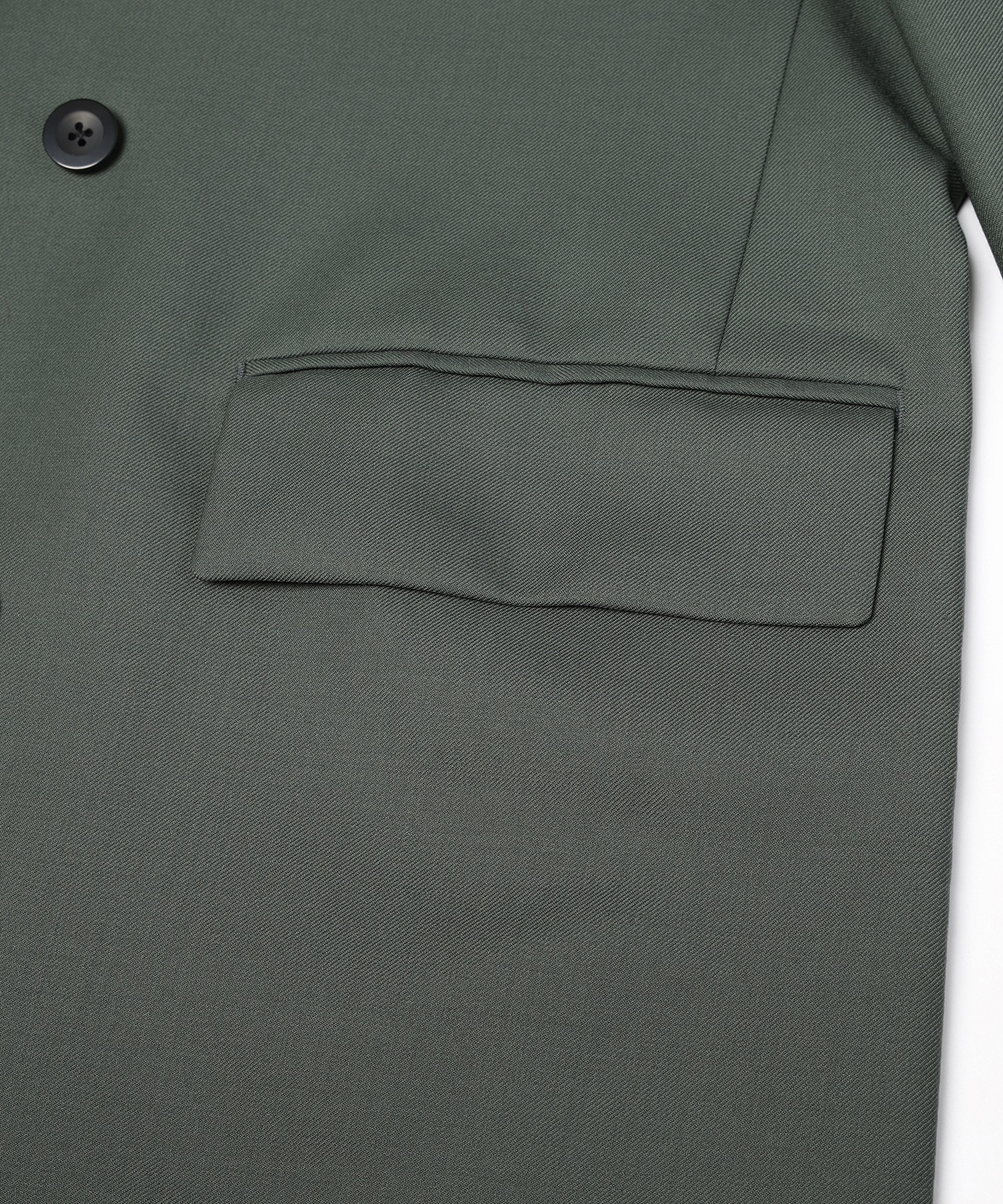 Super 120s Wool Twill Suspender Tape Double Breasted Jacket