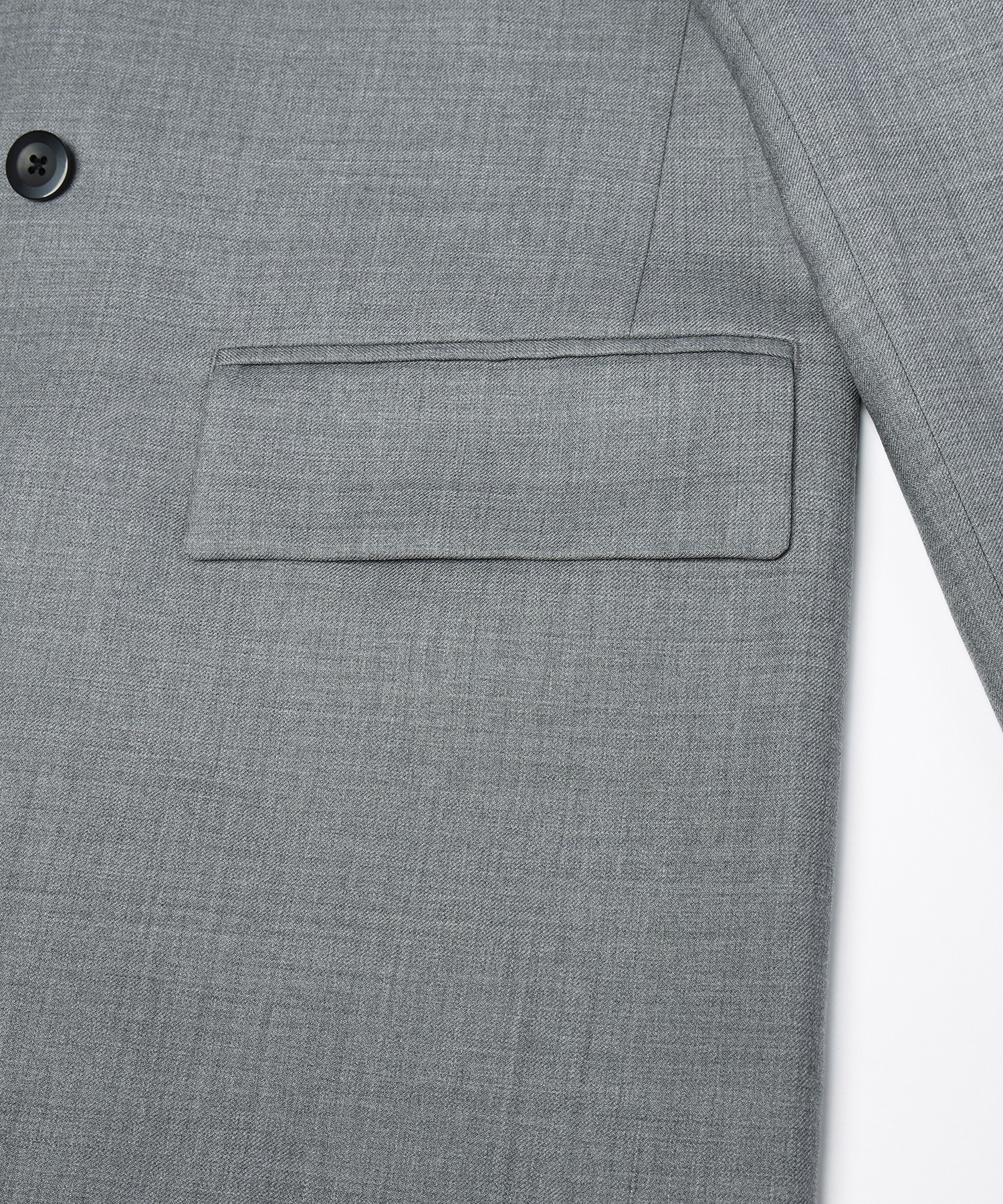 Super 120s Wool Twill Suspender Tape Double Breasted Jacket