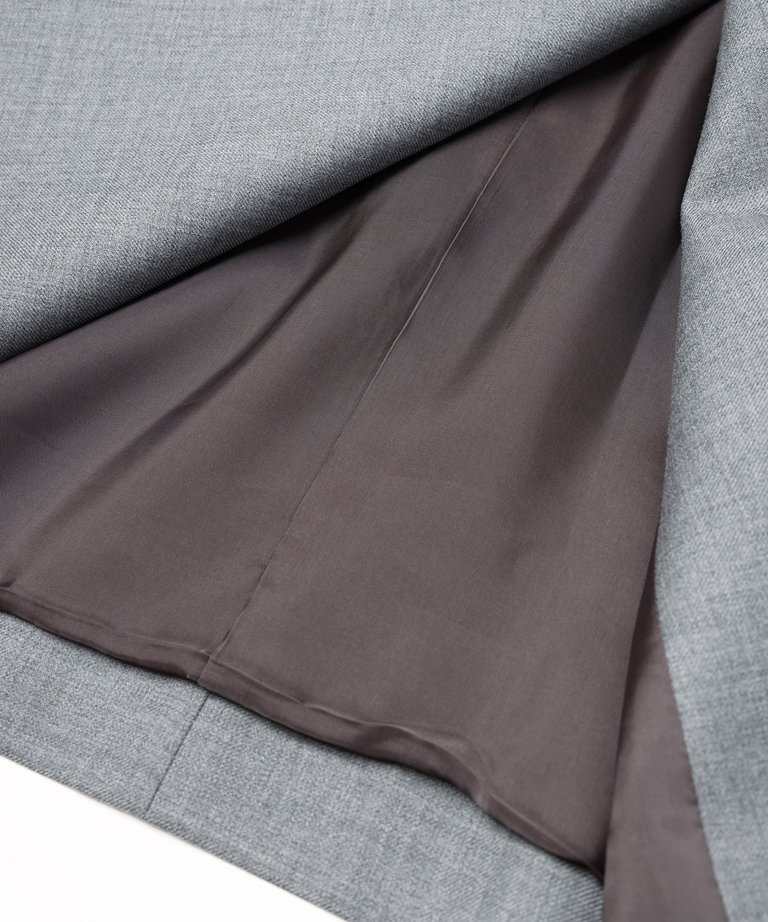 Super 120s Wool Twill Suspender Tape Double Breasted Jacket