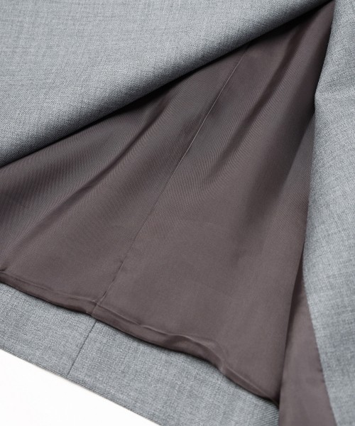 Super 120s Wool Twill Suspender Tape Double Breasted Jacket