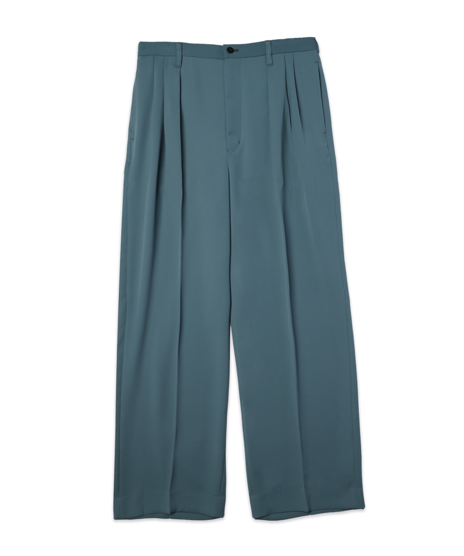 Double Satin Decorative 3Tuck Wide Pants