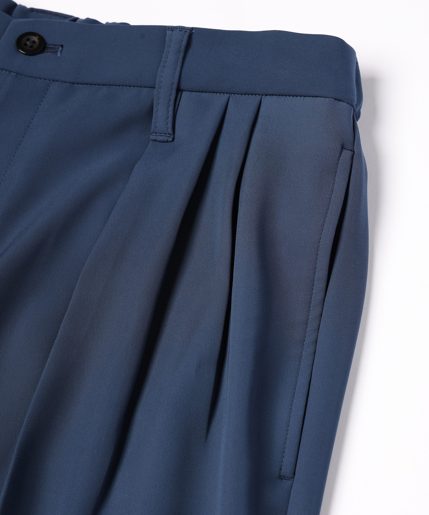 Double Satin Decorative 3Tuck Wide Pants