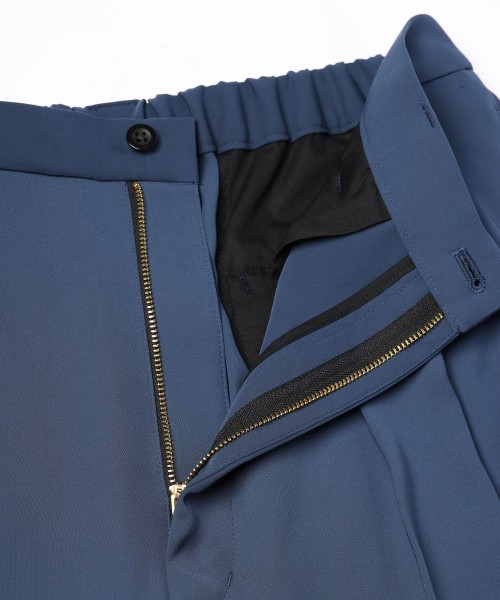 Double Satin Decorative 3Tuck Wide Pants