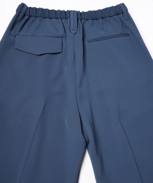 Double Satin Decorative 3Tuck Wide Pants