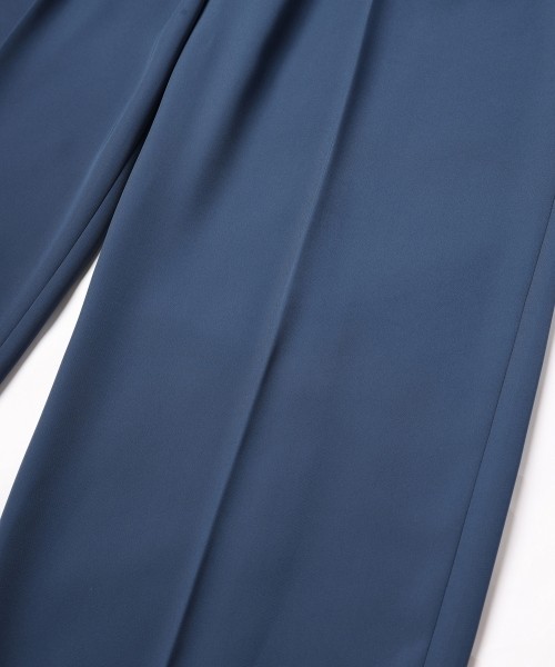 Double Satin Decorative 3Tuck Wide Pants