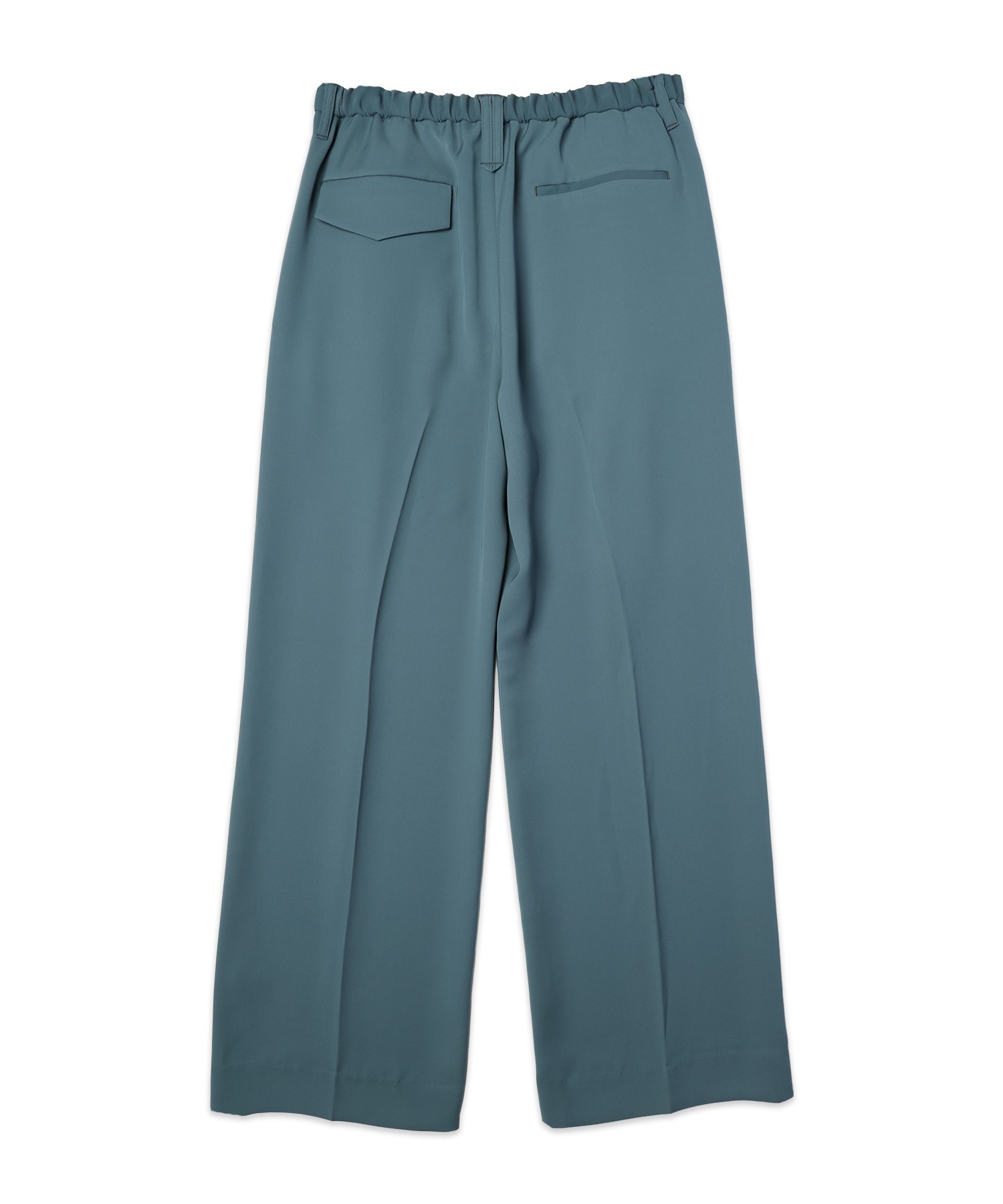 Double Satin Decorative 3Tuck Wide Pants