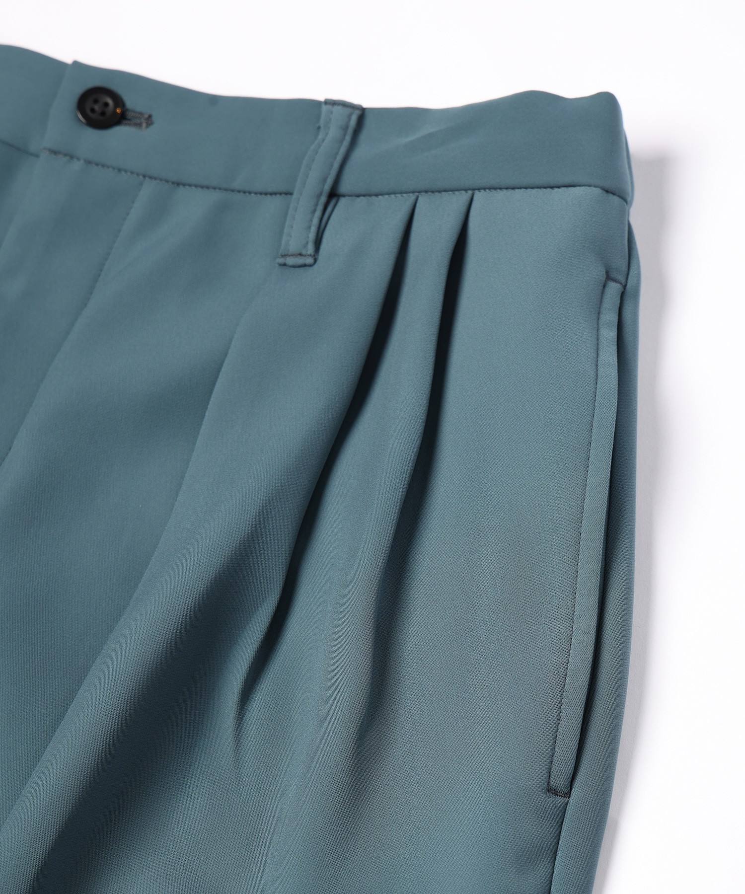 Double Satin Decorative 3Tuck Wide Pants