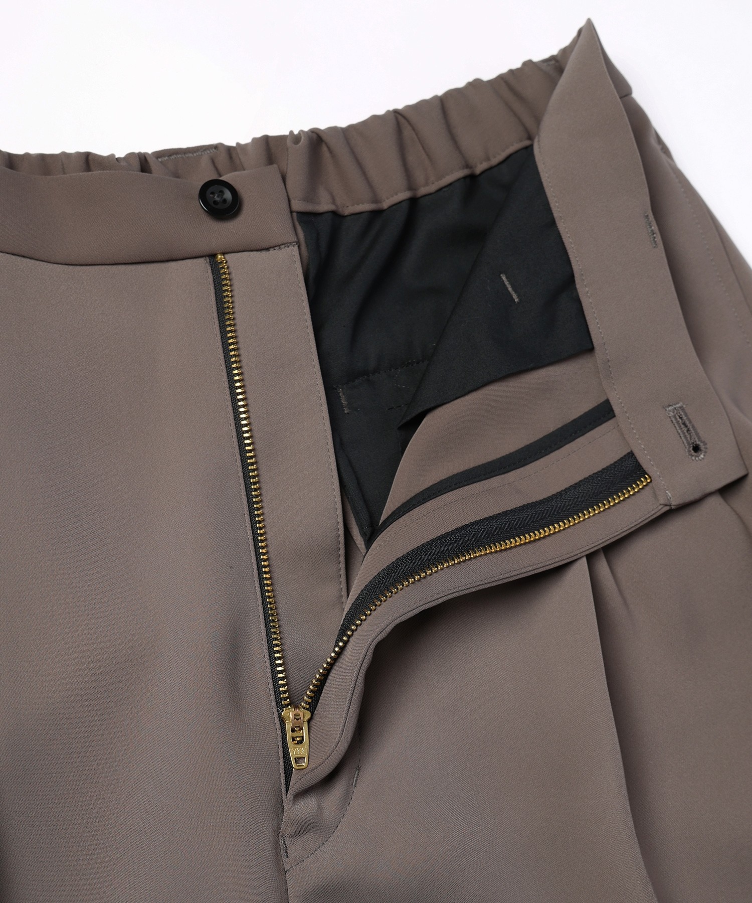 Double Satin Decorative 3Tuck Wide Pants