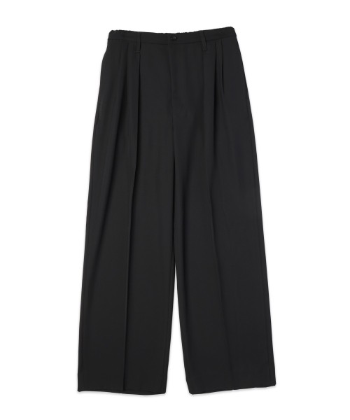 Double Satin Decorative 3Tuck Wide Pants