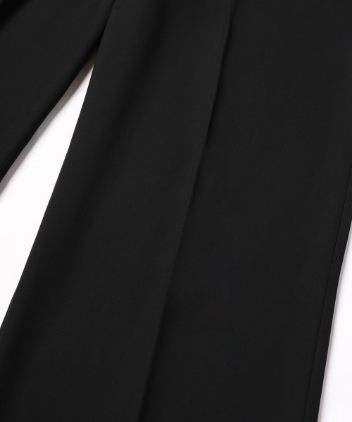 Double Satin Decorative 3Tuck Wide Pants