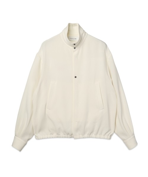 Triacetate Airy Cloth Long Sleeve Shirt Blouson