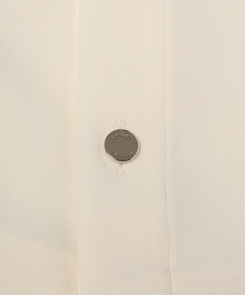 Triacetate Airy Cloth Long Sleeve Shirt Blouson