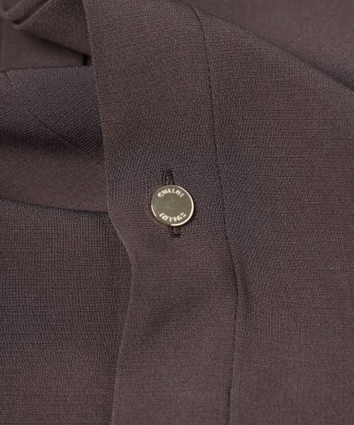 Triacetate Airy Cloth Long Sleeve Shirt Blouson
