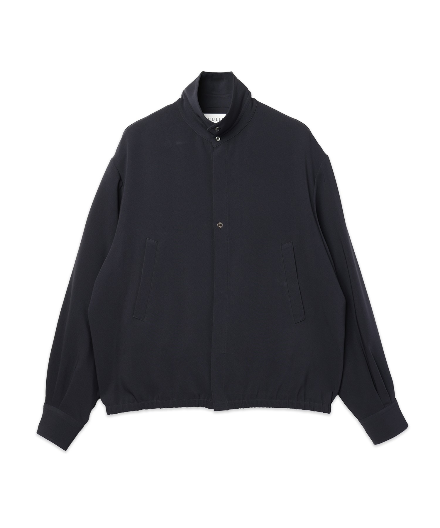 Triacetate Airy Cloth Long Sleeve Shirt Blouson