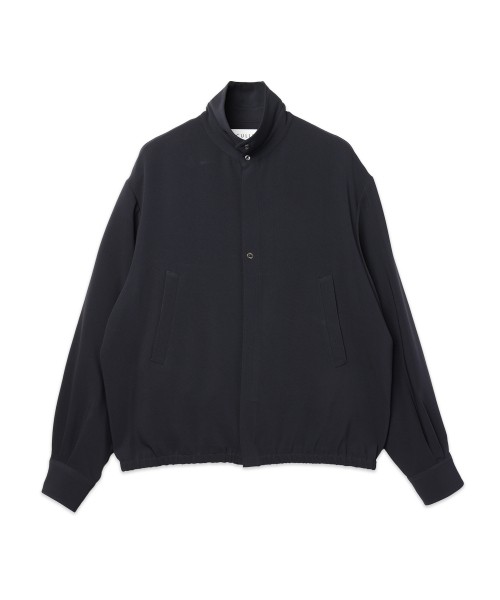 Triacetate Airy Cloth Long Sleeve Shirt Blouson