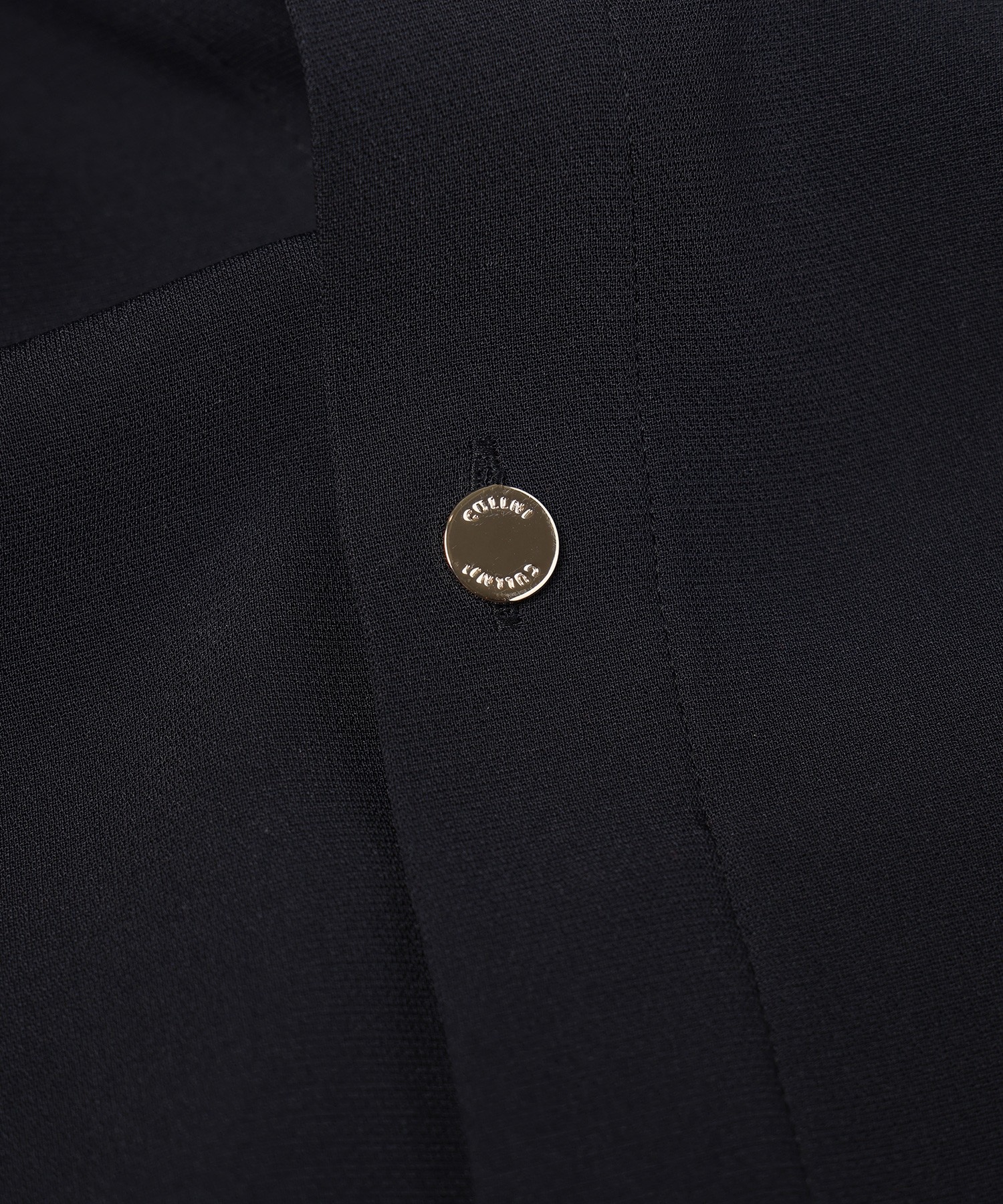 Triacetate Airy Cloth Long Sleeve Shirt Blouson