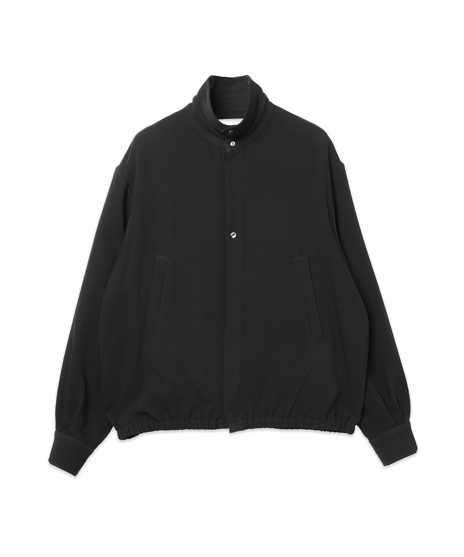 Triacetate Airy Cloth Long Sleeve Shirt Blouson