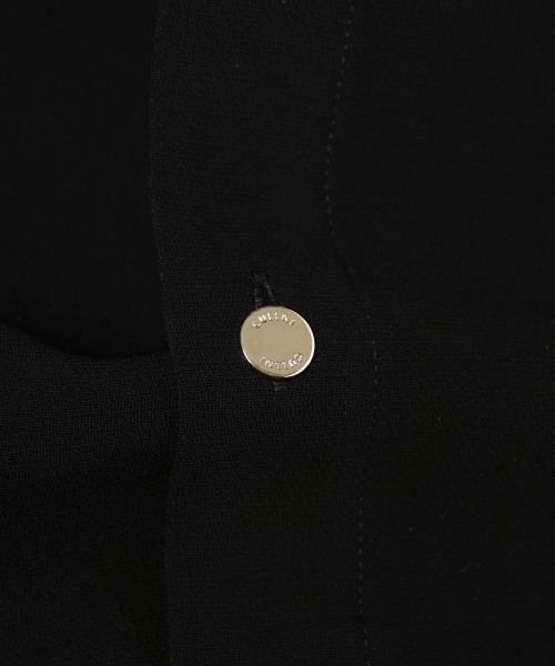 Triacetate Airy Cloth Long Sleeve Shirt Blouson