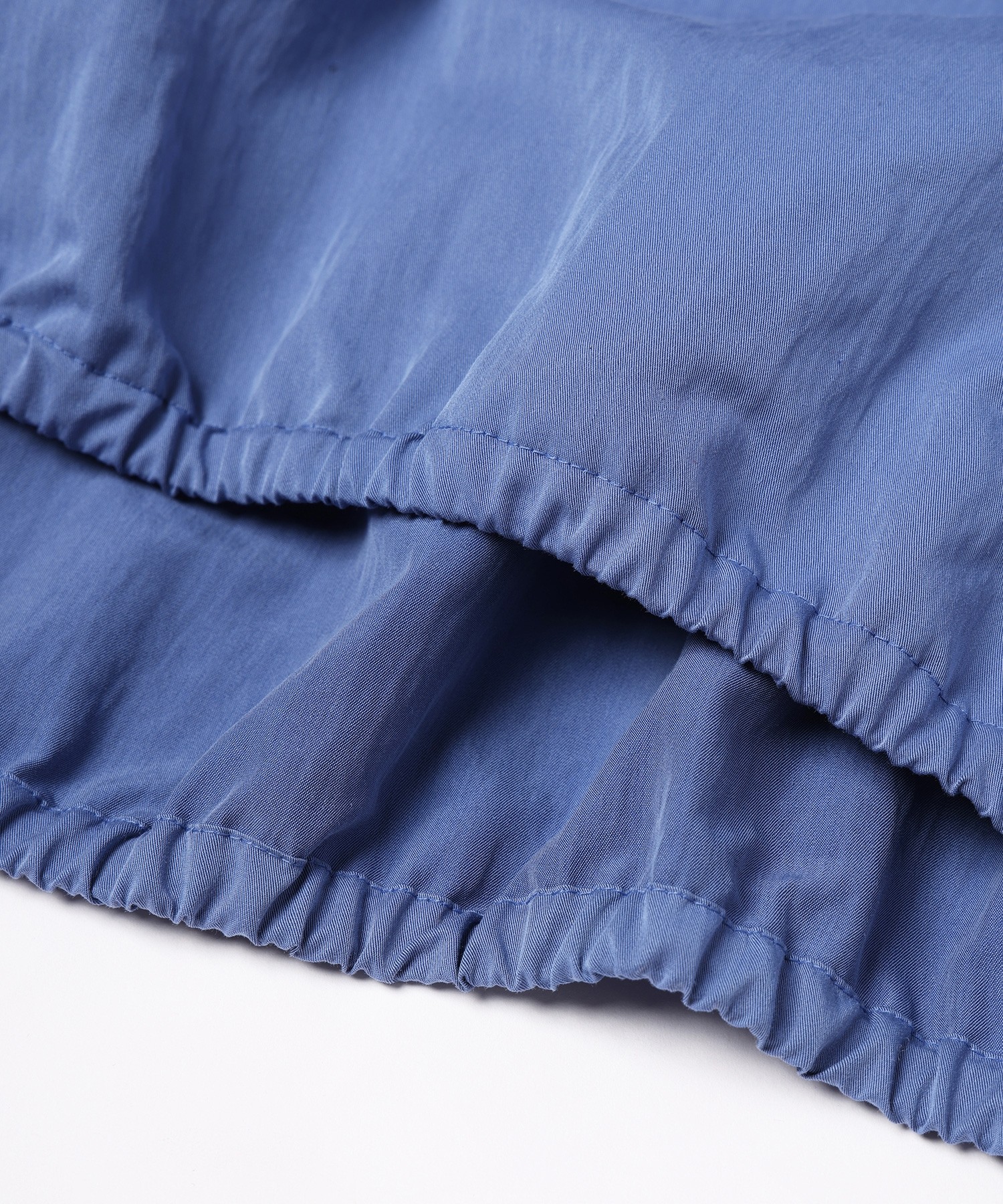 Cotton Nylon Gabardine Structured Stand Collar Anorak Pullover
