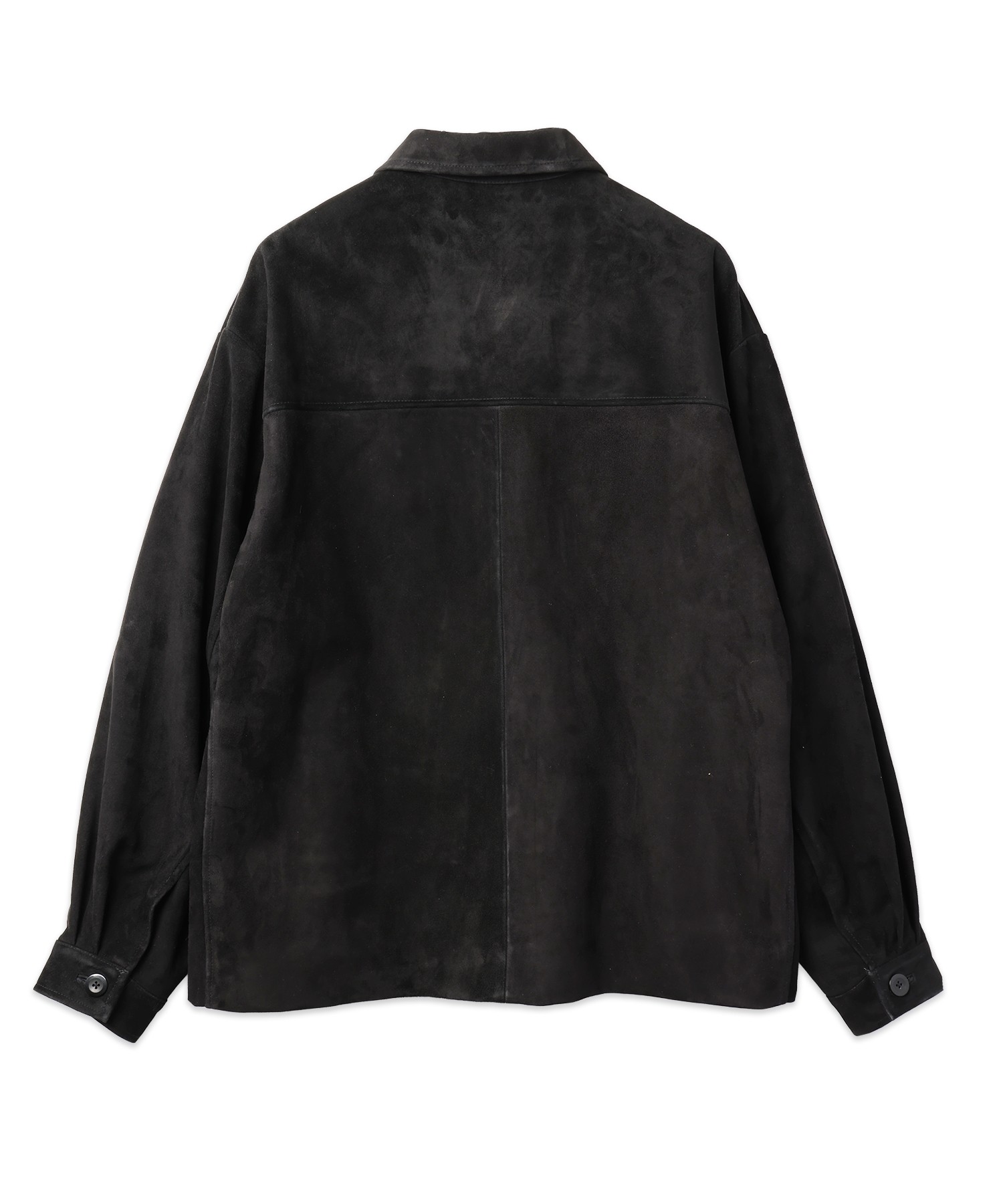 Silky Suede Zip & Button Convertible Blouson