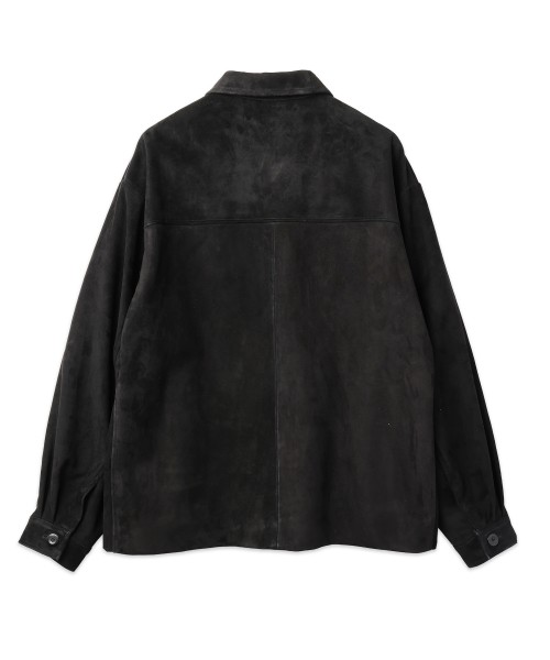 Silky Suede Zip & Button Convertible Blouson