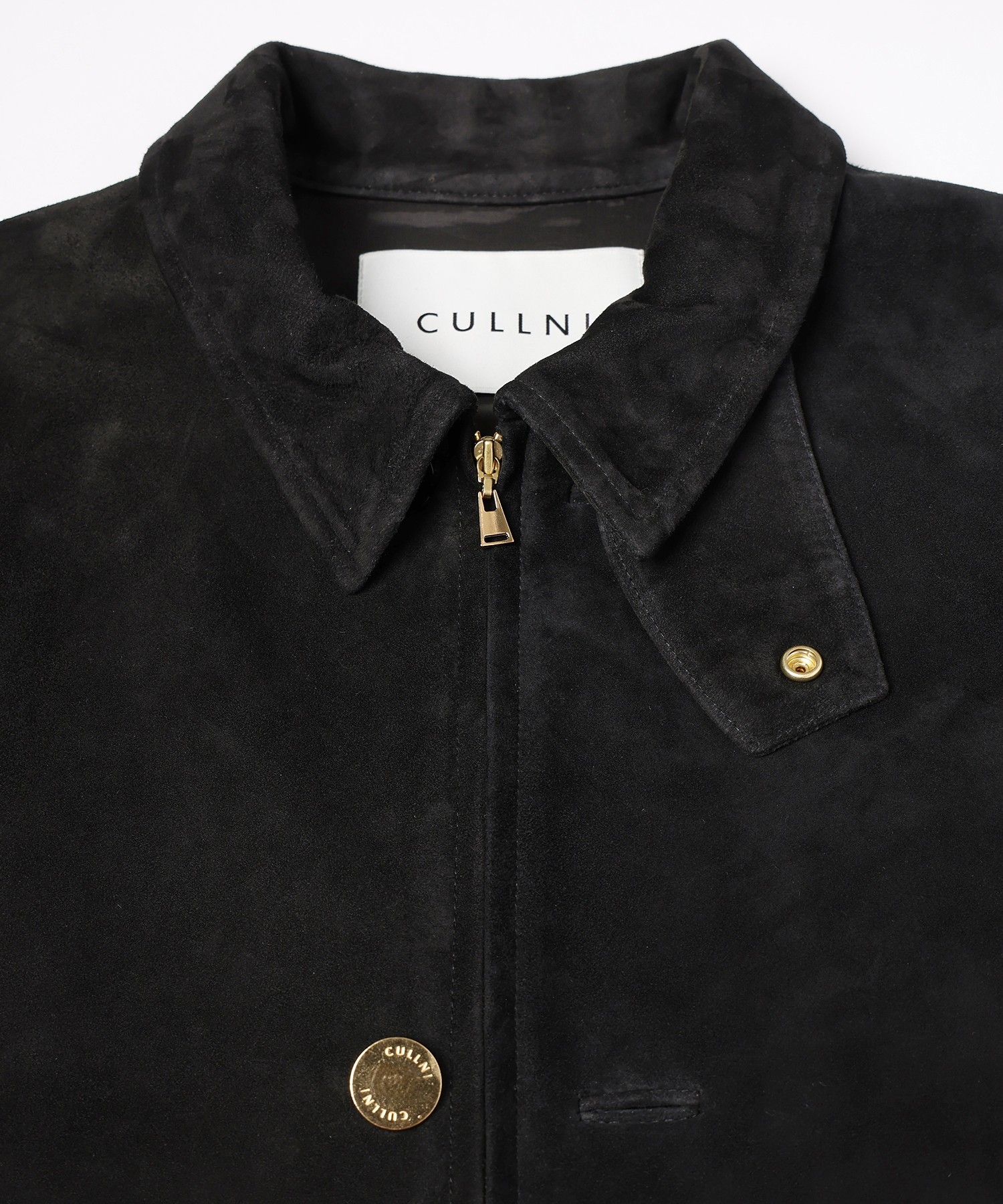 Silky Suede Zip & Button Convertible Blouson