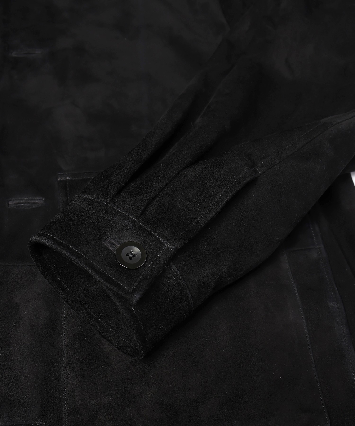 Silky Suede Zip & Button Convertible Blouson