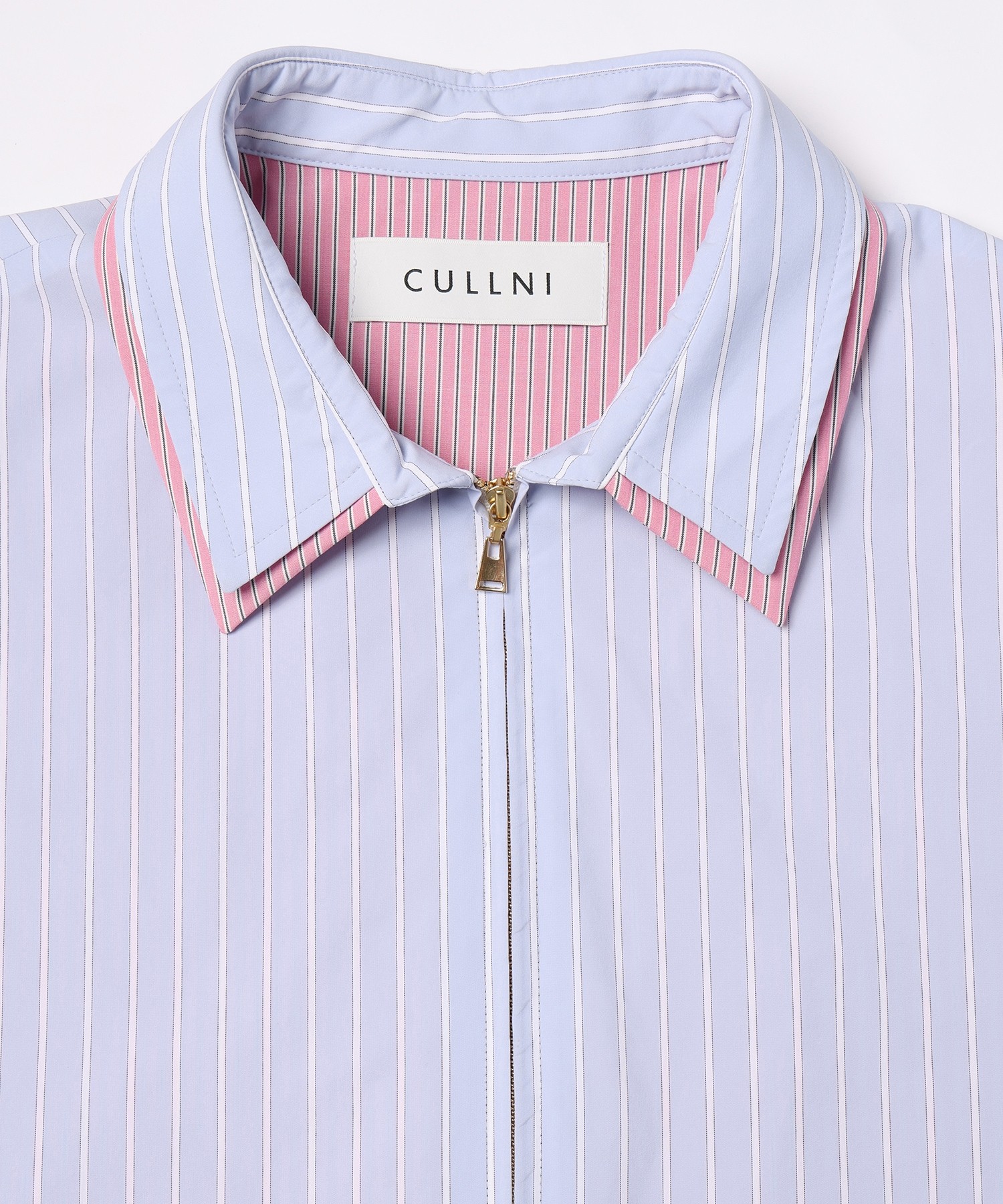 Stripe Typewriter Layered Long Sleeve Shirt