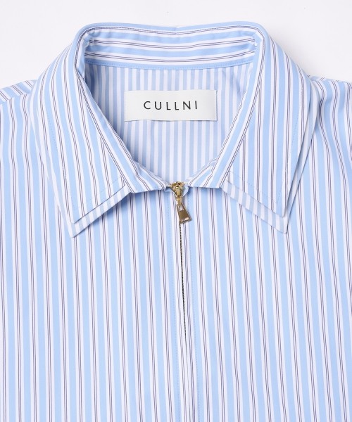 Stripe Typewriter Layered Long Sleeve Shirt