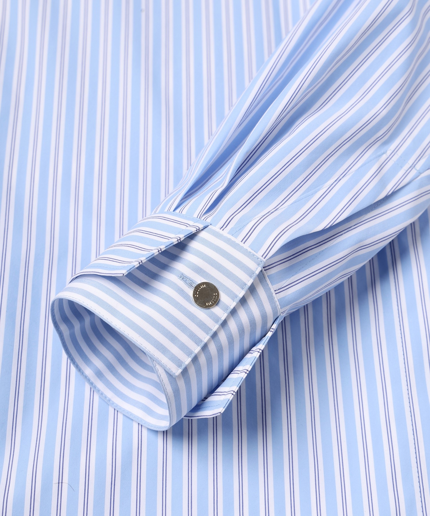 Stripe Typewriter Layered Long Sleeve Shirt