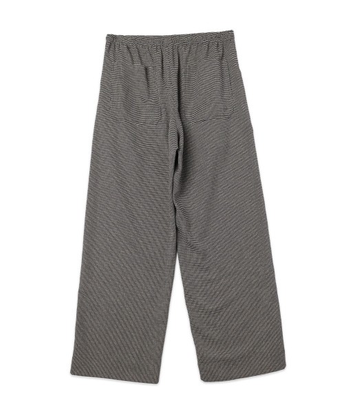 Mix Yarn Mesh Drawstring Wide Pants