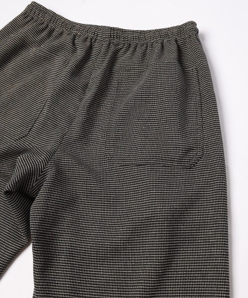 Mix Yarn Mesh Drawstring Wide Pants