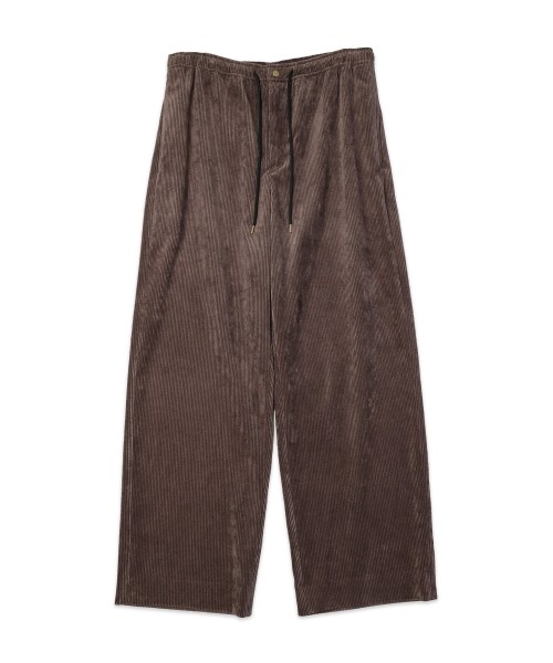 Wide Wale Corduroy Drawstring Wide Pants