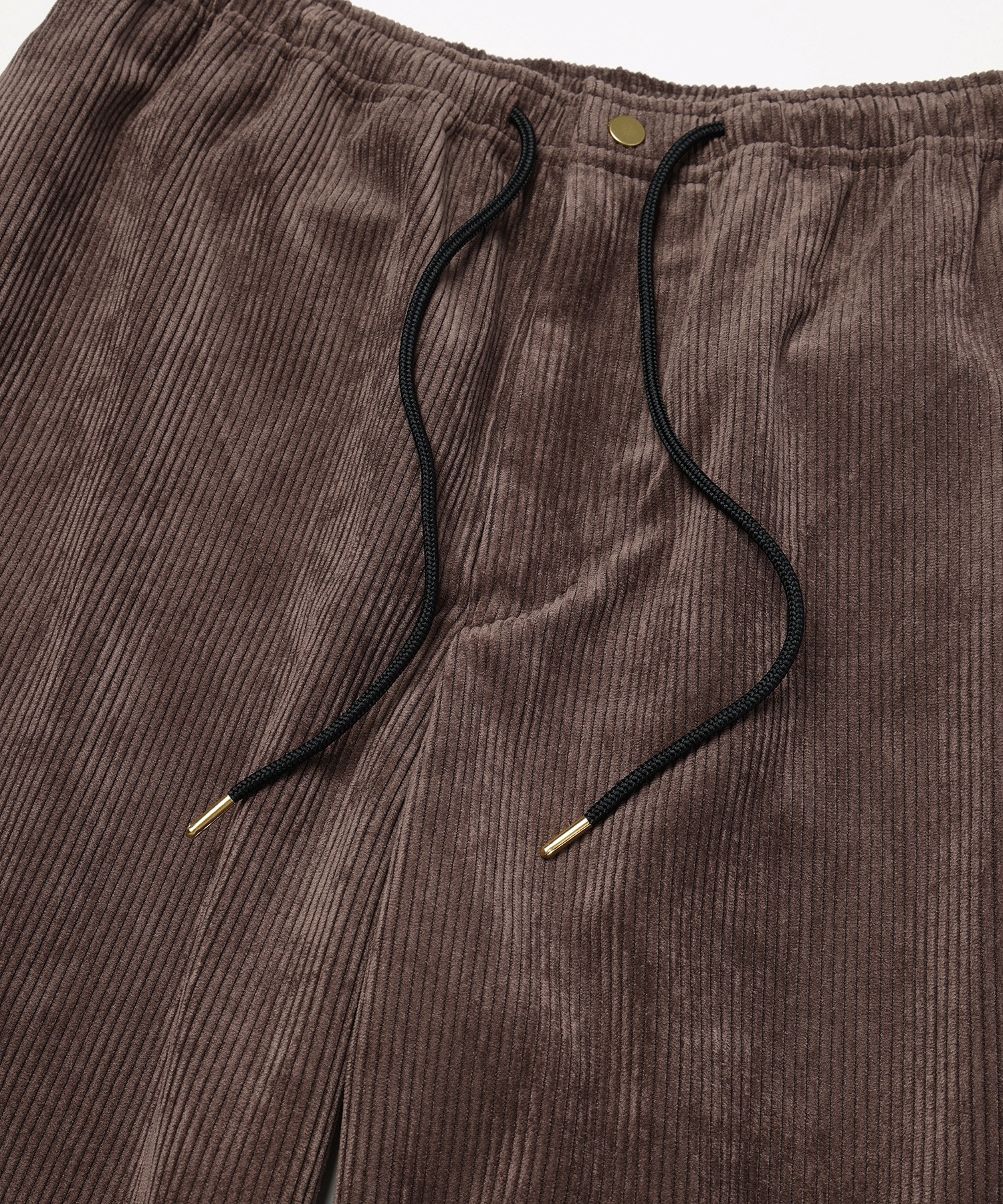 Wide Wale Corduroy Drawstring Wide Pants