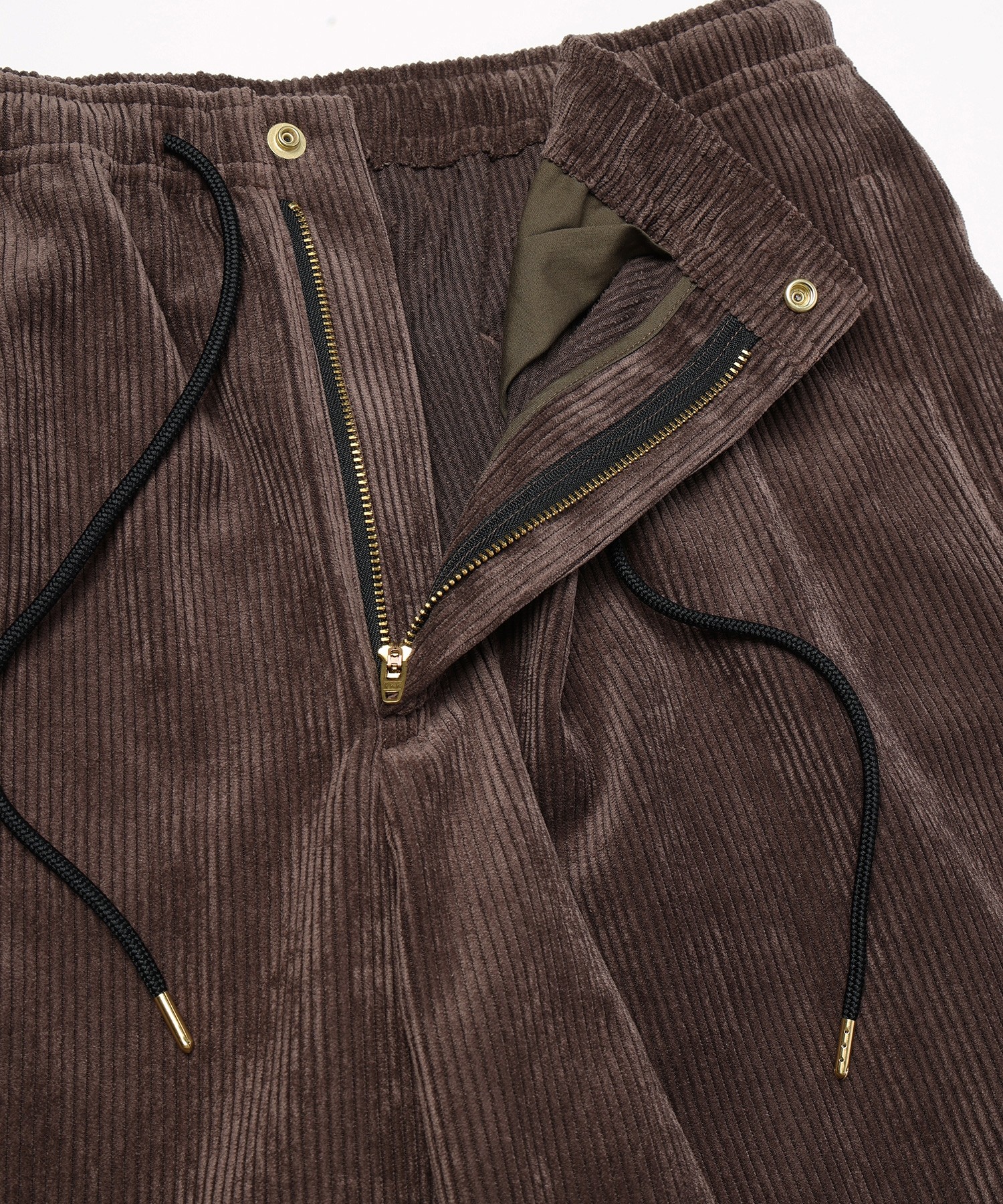 Wide Wale Corduroy Drawstring Wide Pants