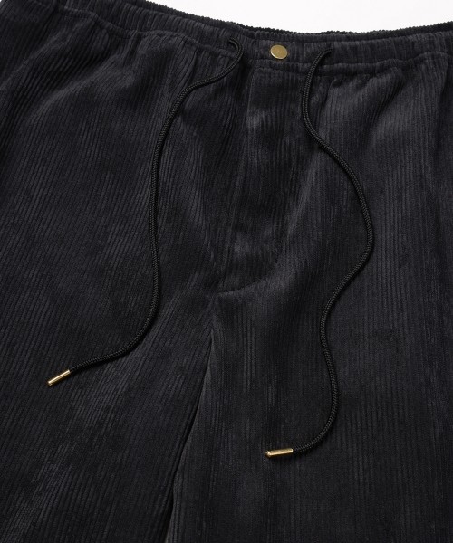 Wide Wale Corduroy Drawstring Wide Pants