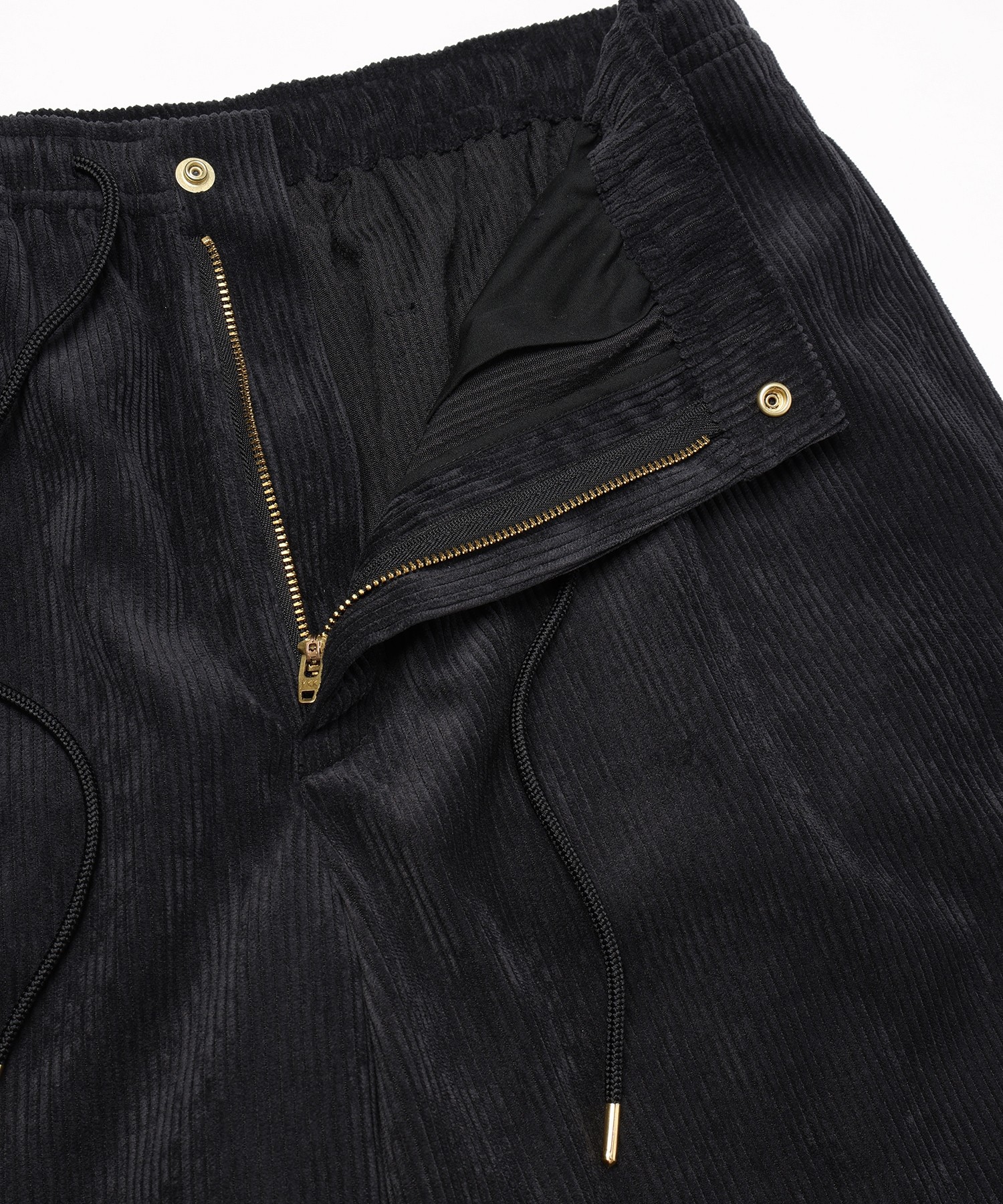 Wide Wale Corduroy Drawstring Wide Pants