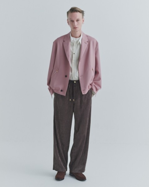 Wide Wale Corduroy Drawstring Wide Pants