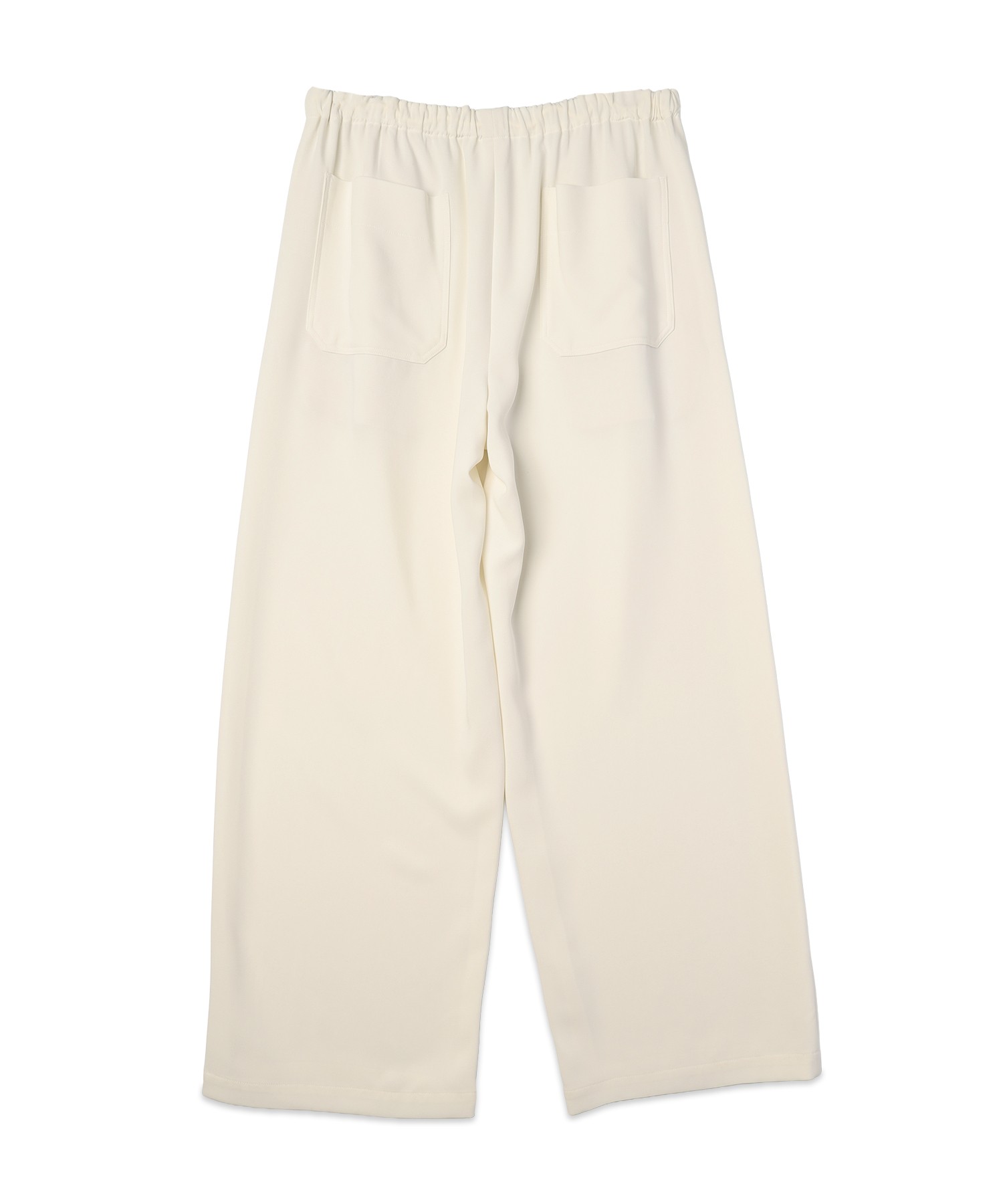 Triacetate Airy Cloth Drawstring Wide Pants