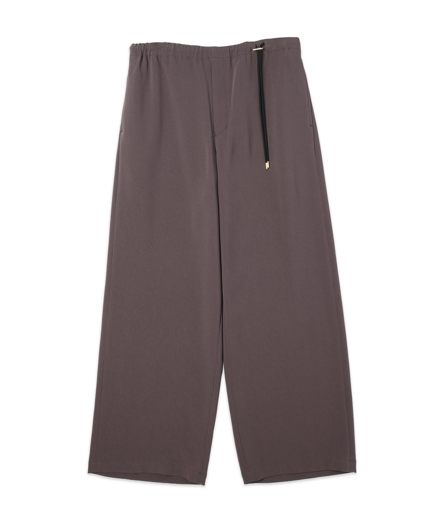 Triacetate Airy Cloth Drawstring Wide Pants
