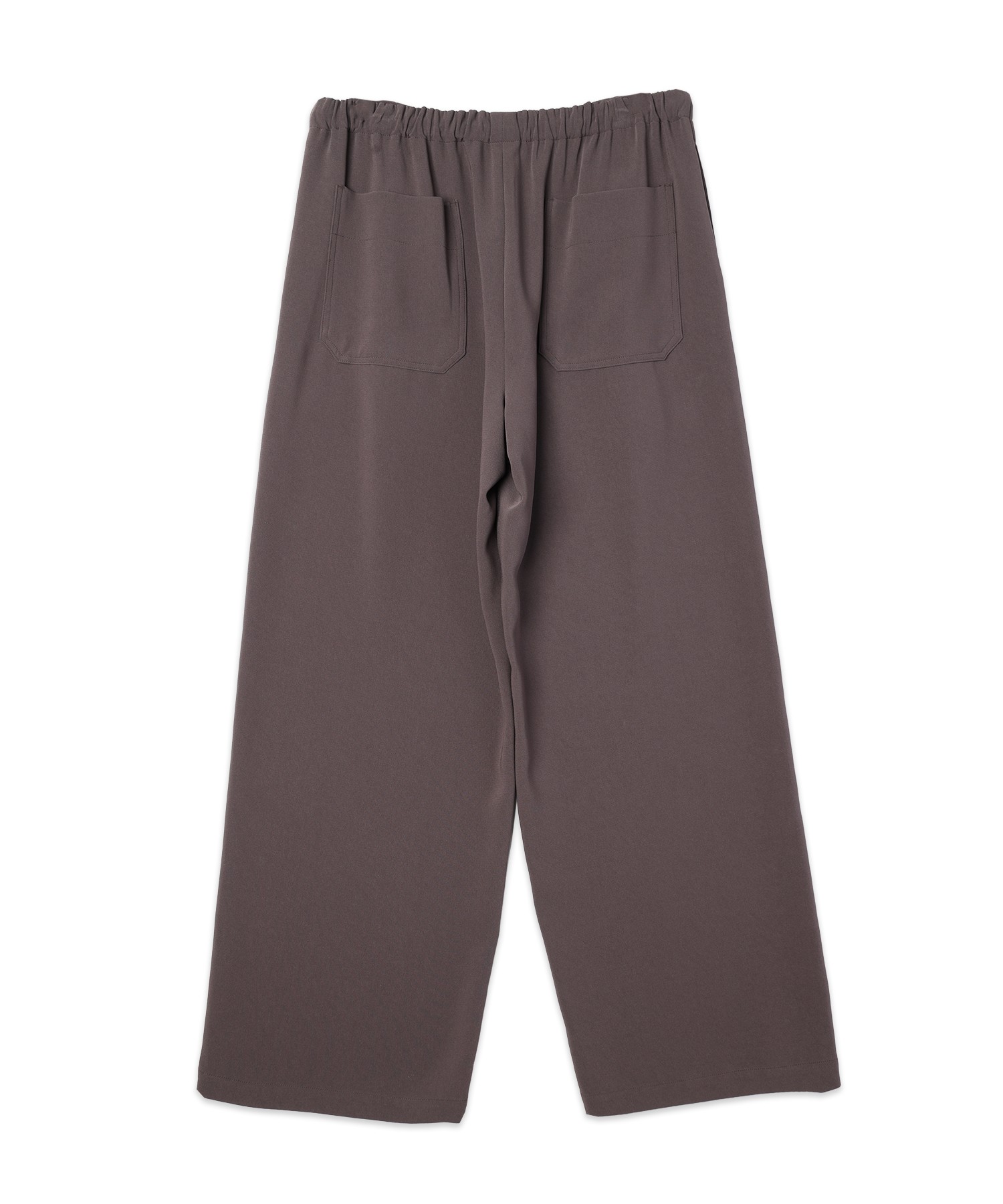 Triacetate Airy Cloth Drawstring Wide Pants