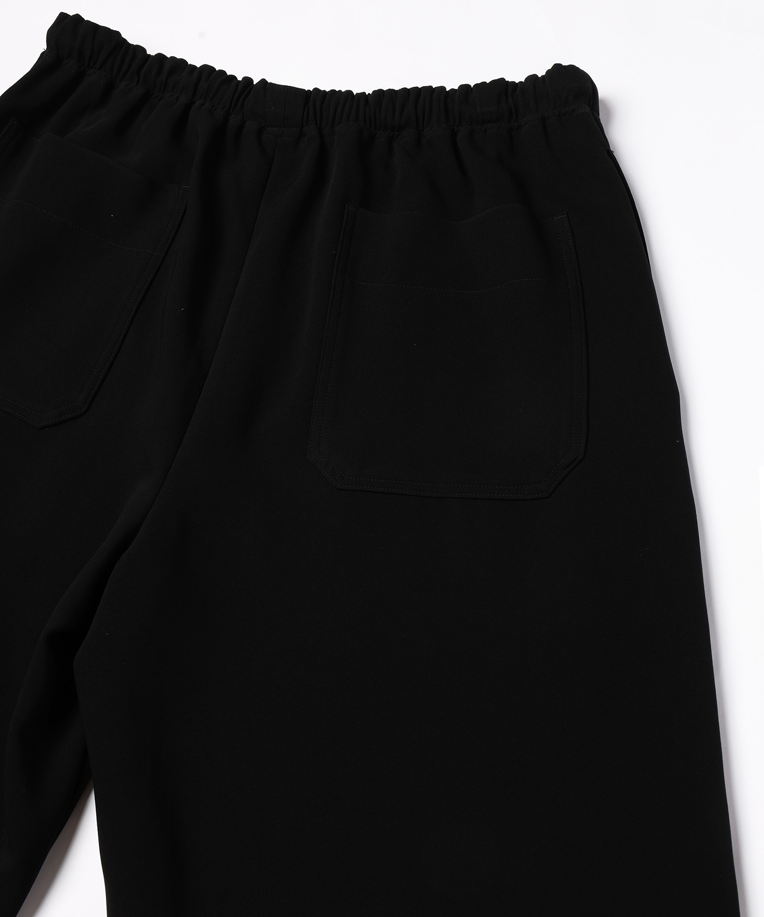 Triacetate Airy Cloth Drawstring Wide Pants