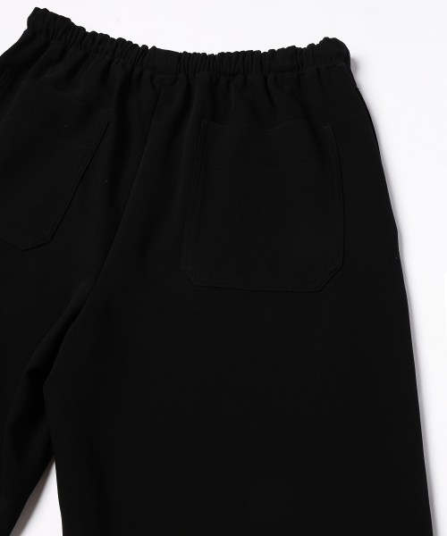 Triacetate Airy Cloth Drawstring Wide Pants