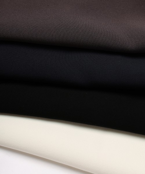 Triacetate Airy Cloth Drawstring Wide Pants