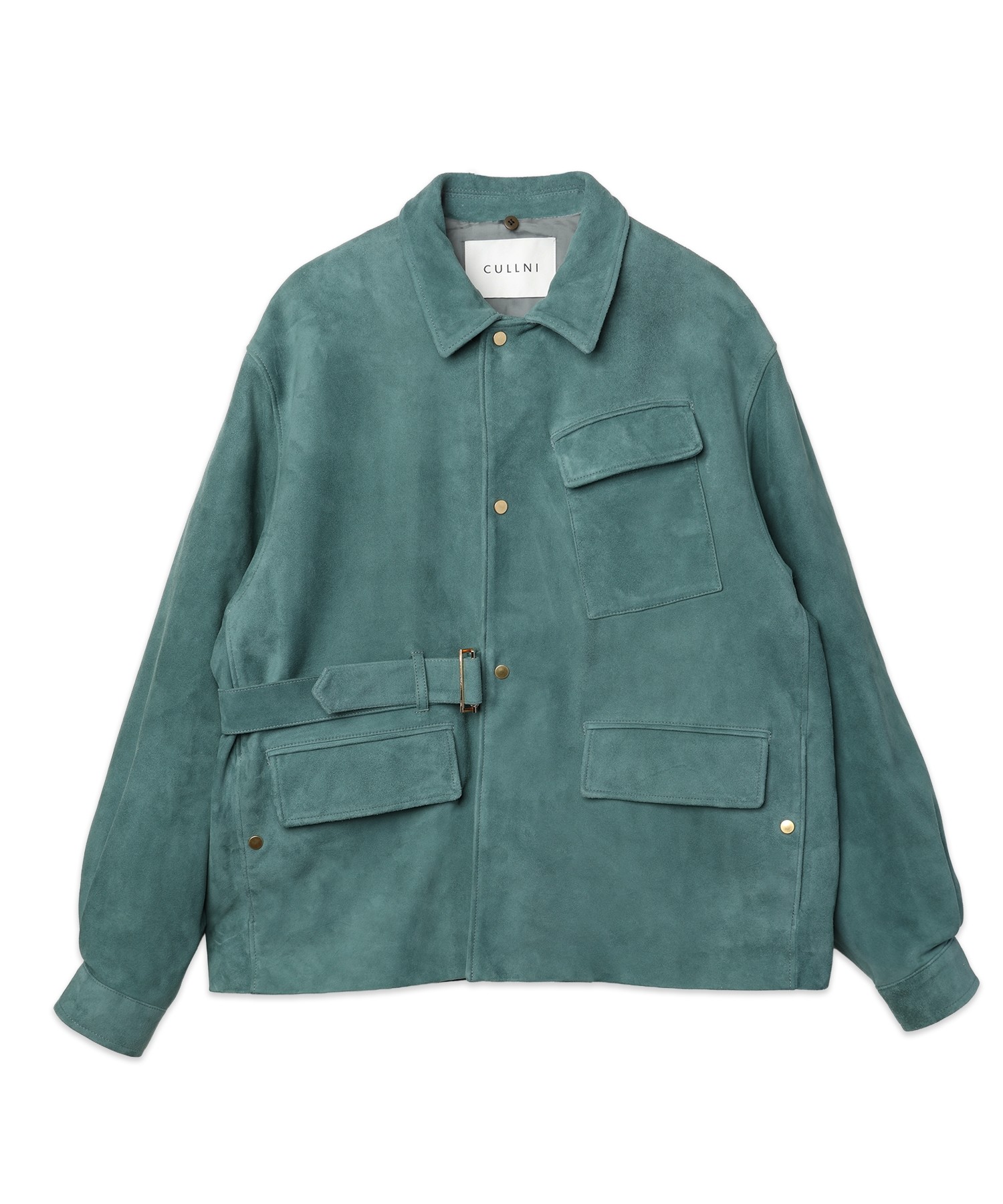 Silky Suede Tie locken Padded Jacket Detaching Spanish Mouton collar