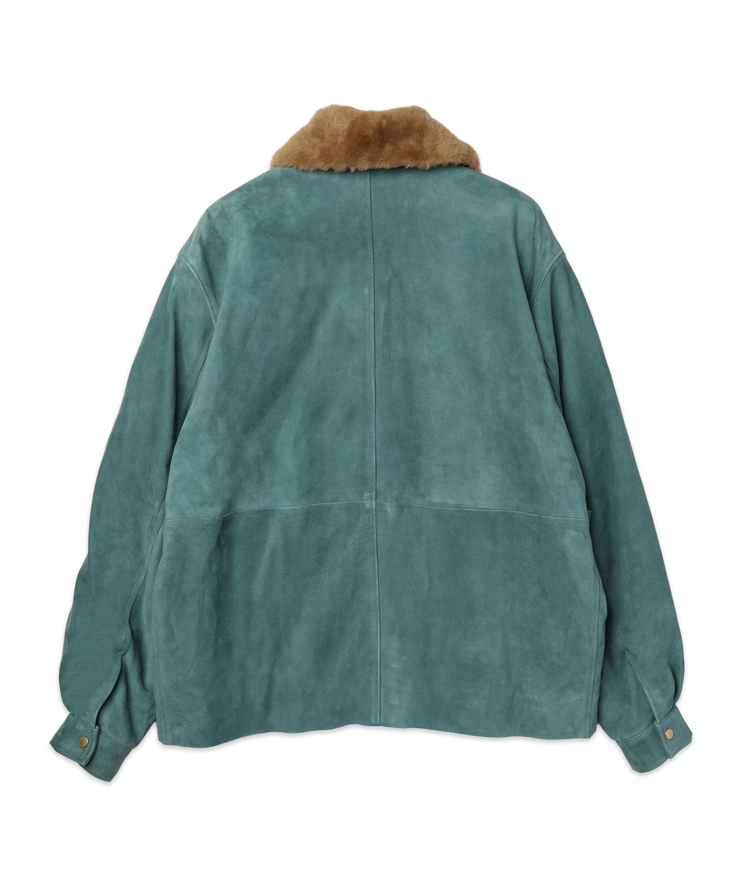 Silky Suede Tie locken Padded Jacket Detaching Spanish Mouton collar