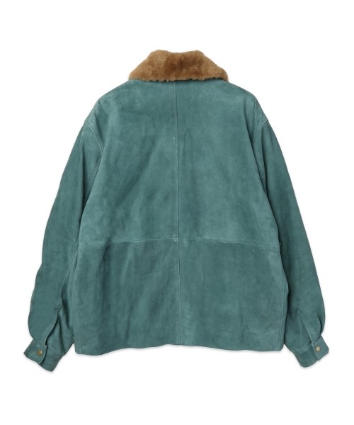 Silky Suede Tie locken Padded Jacket Detaching Spanish Mouton collar