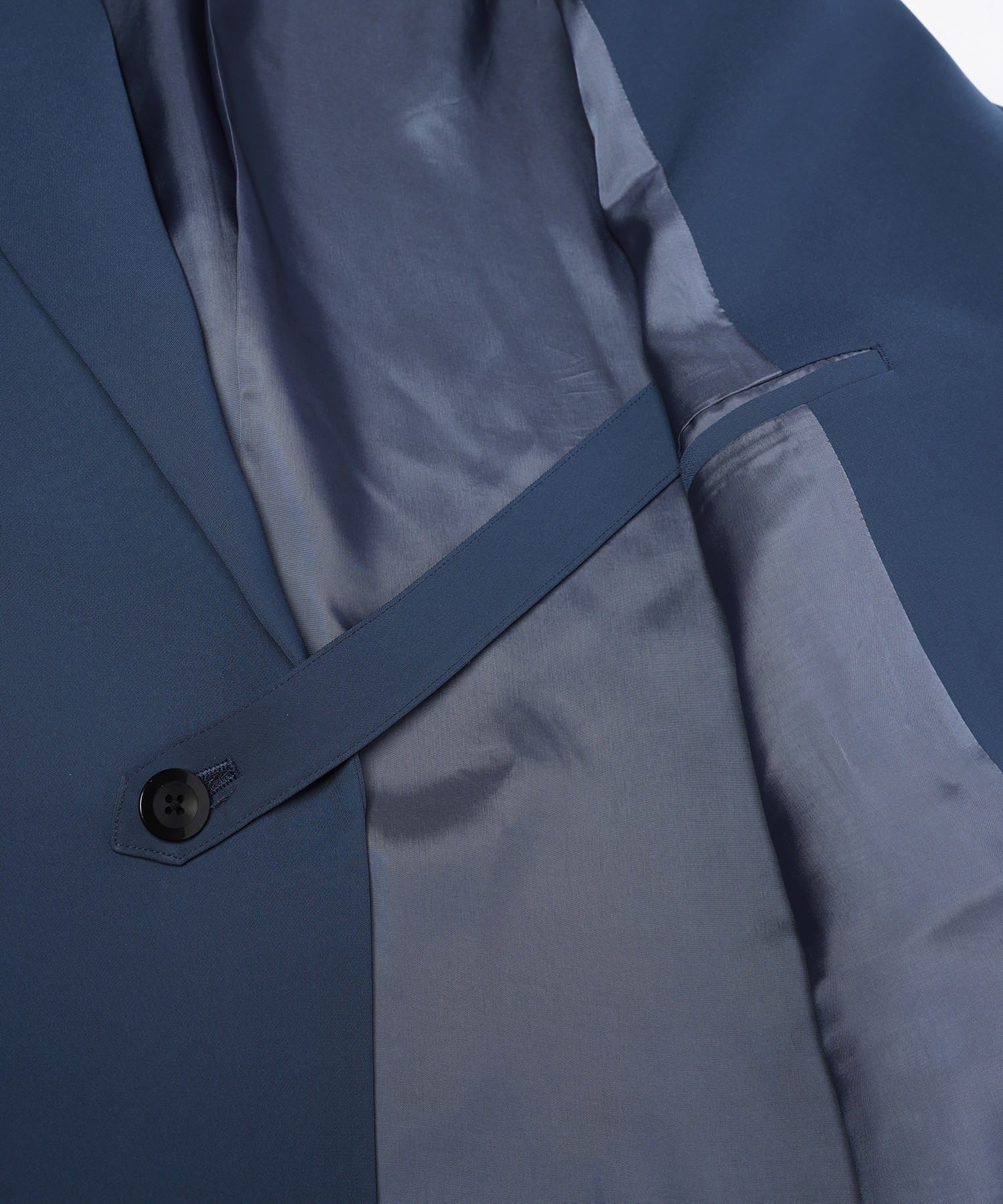 Double Satin Slanted Zip Pocket Tailored Jacket