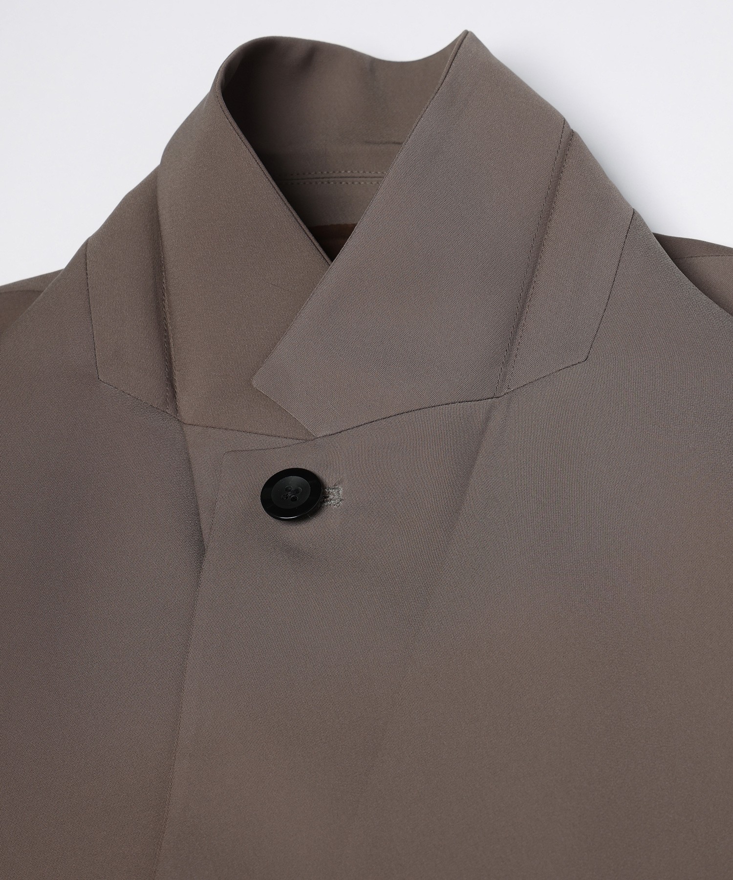 Double Satin Slanted Zip Pocket Tailored Jacket
