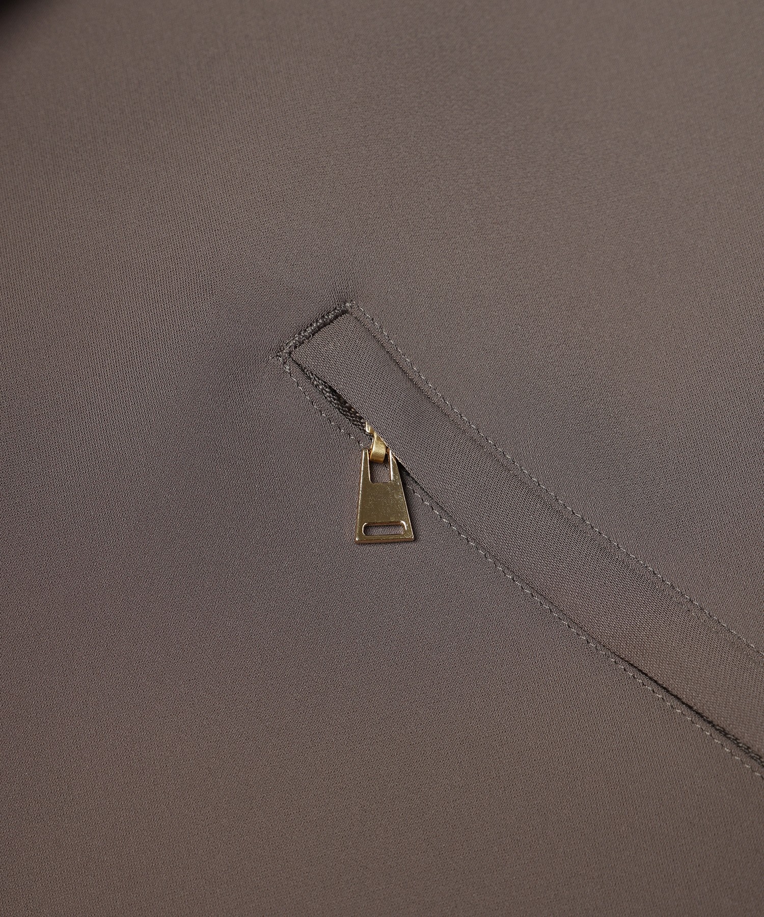 Double Satin Slanted Zip Pocket Tailored Jacket